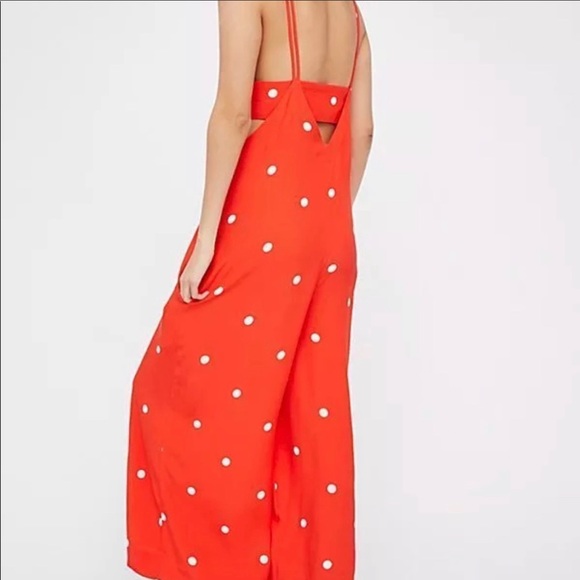 free people polka dot jumpsuit
